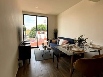 Ultimo PH en Venta en el Desarrollo Bengala con 1 estac independiente 1 bodega 1 roof privado. En Zacahuitzco Benito Juarez
