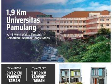 Rumah Ds Pamulang Timur, Baru 2 LANTAI Murah Mewah New di Tangsel Kota Tangerang Selatan Jual Dijual