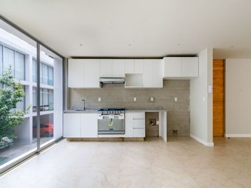 DEPARTAMENTO DE DOS RECAMARAS, DOS BAÑOS, DOS LUGARES DE ESTACIONAMIENTO Y JARDIN DE 80 M2, A UNOS MINUTOS DE SANTA FE