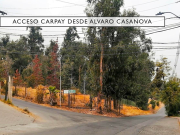 VENDE HERMOSO TERRENO EN CARPAY EN LA REINA ALTA, 10.400 M2. EXCELENTE VISTA Y MUCHA TRANQUILIDAD
