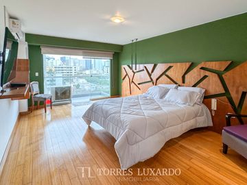 ALQUILER DE ELEGANTE Y MODERNO DEPARTAMENTO AMOBLADO DE 3 HABITACIONES Y 2 COCHERAS EN SAN ISIDRO