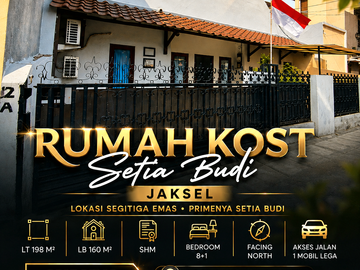 Termurah Rumah Kos Luas 198 Hitung Tanah Setiabudi Jaksel