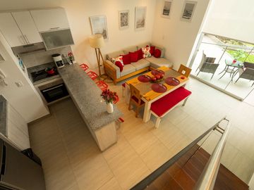 Duplex vista al mar en condominio Ocean Reef, San Bartolo