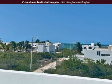 Casa a pasos del mar con alberca privada, en venta, San Benito, Yucatán.