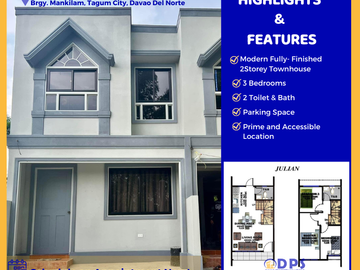 Fully-Finished House in Tagum City | Julian Townhouse Mankilam, Tagum City