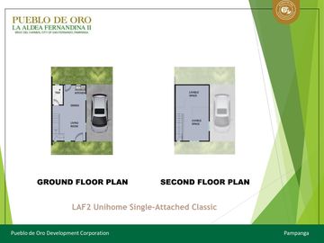For Sale Single Detached House 2 Bedroom with Carport San Fernando in Pueblo De Oro La Aldea Fernandina II