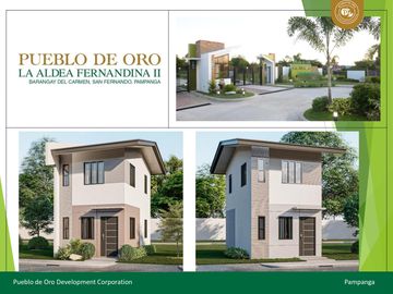 For Sale Single Detached House 2 Bedroom with Carport San Fernando in Pueblo De Oro La Aldea Fernandina II