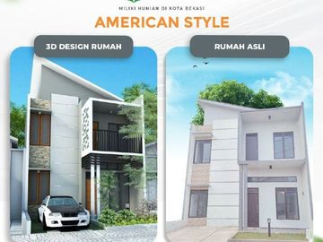 Rumah Ahz Jatimakmur Pondokgede, Baru 2 LANTAI, Harga Murah Mewah Exclusive, Kota Bekasi Jual Dijual