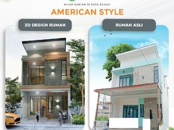 Rumah Ahz Jatimakmur Pondokgede, Baru 2 LANTAI, Harga Murah Mewah Exclusive, Kota Bekasi Jual Dijual