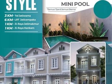 Rumah Ahz Jatimakmur Pondokgede, Baru 2 LANTAI, Harga Murah Mewah Exclusive, Kota Bekasi Jual Dijual