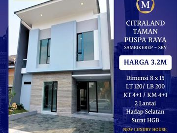 Rumah Baru Citraland Taman Puspa Raya Minimalis Modern Mewah Langka
