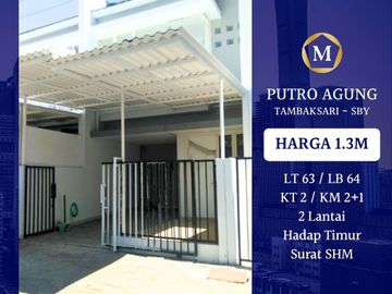Rumah Putro Agung Tambaksari Dkt Kenjeran 2 Lantai SHM Siap Huni