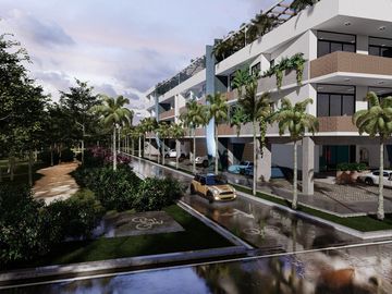 Penthouse en venta de 2 Recamaras en Bacalar con vista a la Laguna