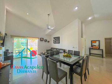 Departamento en venta con terraza y hermosa vista a las áreas comunes