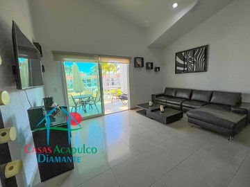 Departamento en venta con terraza y hermosa vista a las áreas comunes