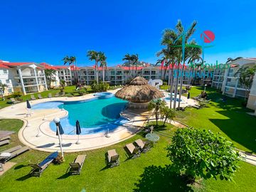 Departamento en venta con terraza y hermosa vista a las áreas comunes
