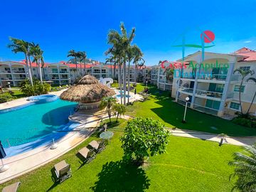 Departamento en venta con terraza y hermosa vista a las áreas comunes