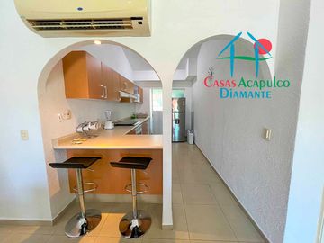 Departamento en venta con terraza y hermosa vista a las áreas comunes