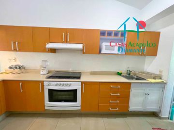 Departamento en venta con terraza y hermosa vista a las áreas comunes