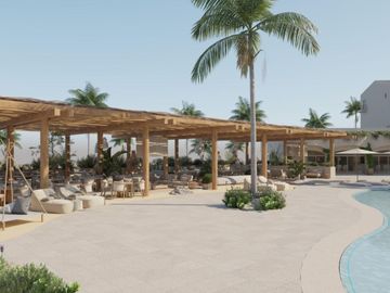 Departamento con alberca común, pre-contrucción, Fonatur Golf, San Jose del Cabo