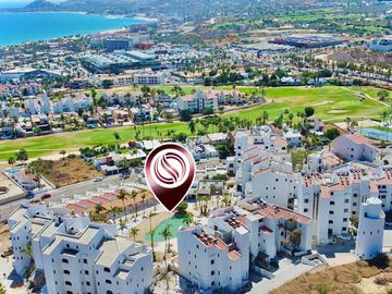 Departamento con alberca común, pre-contrucción, Fonatur Golf, San Jose del Cabo