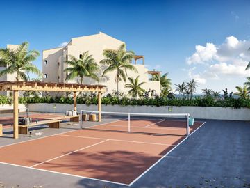 Departamento con alberca común, pre-contrucción, Fonatur Golf, San Jose del Cabo
