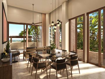 Departamento frente al mar, alberca común, rooftop, en venta, Telchac, Yucatán