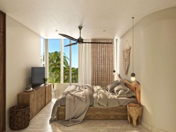 Departamento frente al mar, alberca común, rooftop, en venta, Telchac, Yucatán