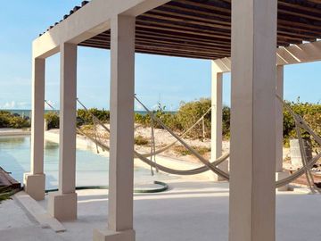 Departamento frente al mar, alberca común, rooftop, en venta, Telchac, Yucatán