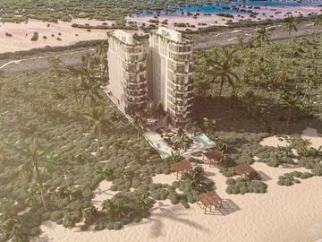 Condo frente al mar, alberca común, rooftop, en venta, Telchac, Yucatán