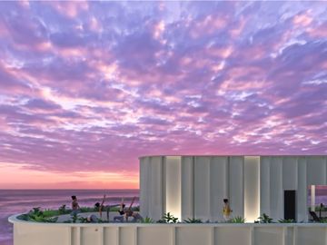 Condo frente al mar, alberca común, rooftop, en venta, Telchac, Yucatán