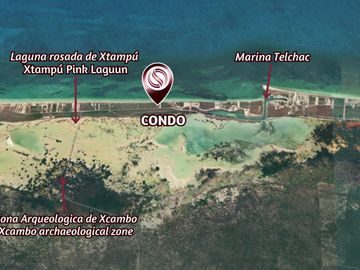 Condo frente al mar, alberca común, rooftop, en venta, Telchac, Yucatán