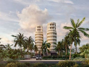 Condo frente al mar, alberca común, rooftop, en venta, Telchac, Yucatán