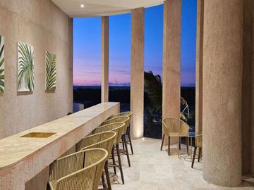 Condo frente al mar, alberca común, rooftop, en venta, Telchac, Yucatán