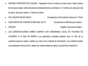 Villarrica Sitio en Nueva Puntilla de Villarrica Zona Urbana Zona ZH-2 de 867m2 COD.VTIN074