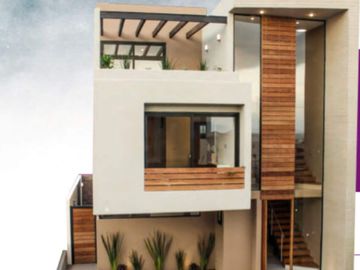 Casa con estudio, roof garden, jardinera en recamara principal, Terraza en recamara principal, Area de tv, venta, Zibatá, Queretaro