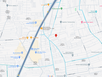Land for sale, Soi Yothin Phatthana 7, intersection 2-2, location along the expressway. At Narong-Ramintra  land size 1-0-49 rai