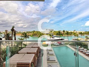 Departamento en Venta en Cancún en SLS Marina Beach con Vista al Mar