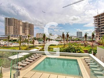 Departamento en Venta en Cancún en SLS Marina Beach con Vista al Mar