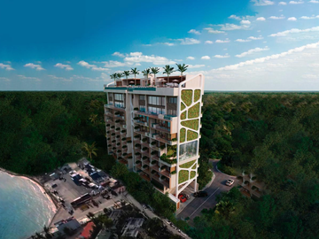 Departamento en pre-venta de 1REC a 2min del mar caribe en Puerto Morelos