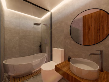 Lujosa villa de 3REC con hermoso diseño en venta en Tulum