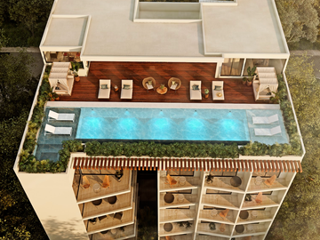 Departamento de 2REC en Venta en un increible desarrollo en Playa del Carmen