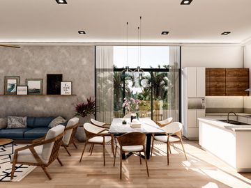ESTUDIO EN VENTA, 1 HABITACION, EN BACALAR, COWORKING, SPA, INFINITY POOL