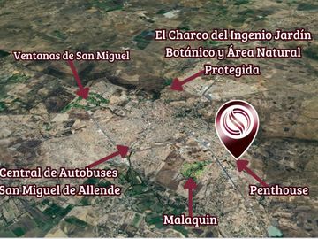 Penthouse con Jacuzzi, amueblado y equipado, venta, La Lejona, San Miguel de Allende.