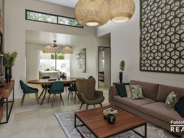 Casa en venta de 1 piso y 3 recámaras a 300 del mar en Chelem Yucatán - Preventa diciembre 2026