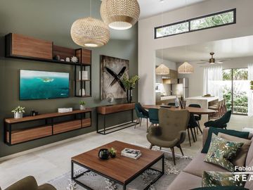 Casa en venta de 1 piso y 3 recámaras a 300 del mar en Chelem Yucatán - Preventa diciembre 2026