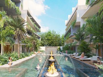 Hermoso departamento de 2REC en venta con JACUZZI PRIVADO en Tulum