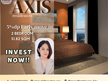 2 BEDROOMS Rent to own condo in 10years unit in mandaluyong NEAR SM MEGAMALL, for as low as 16,000/mo at axis residences