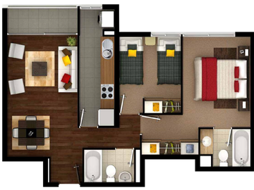 Vendo departamento en Sector Centro Norte