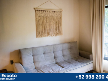 Departamento de 1 recámara en Tulum con historial de rentas